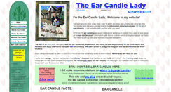 Desktop Screenshot of earcandlelady.com